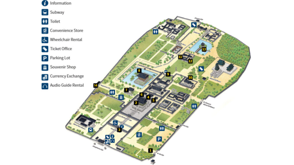 Gyeongbokgung Palace map