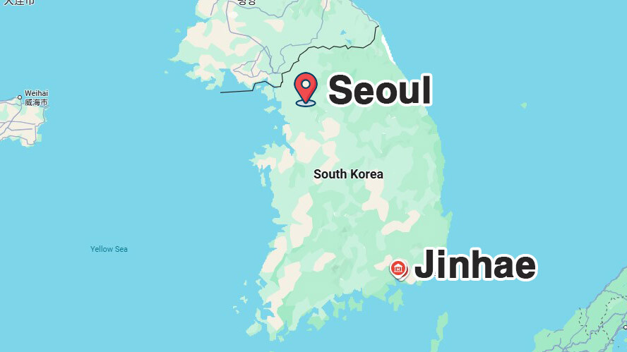 Location of Jinhae